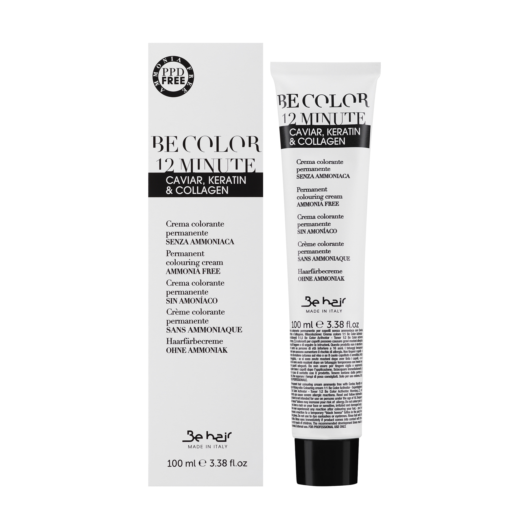 Напівперманентна крем-фарба для волосся Be Hair Be Color Permanent Colouring Cream 12 Minute 9.1 Very Light Blonde Ash, 100 мл